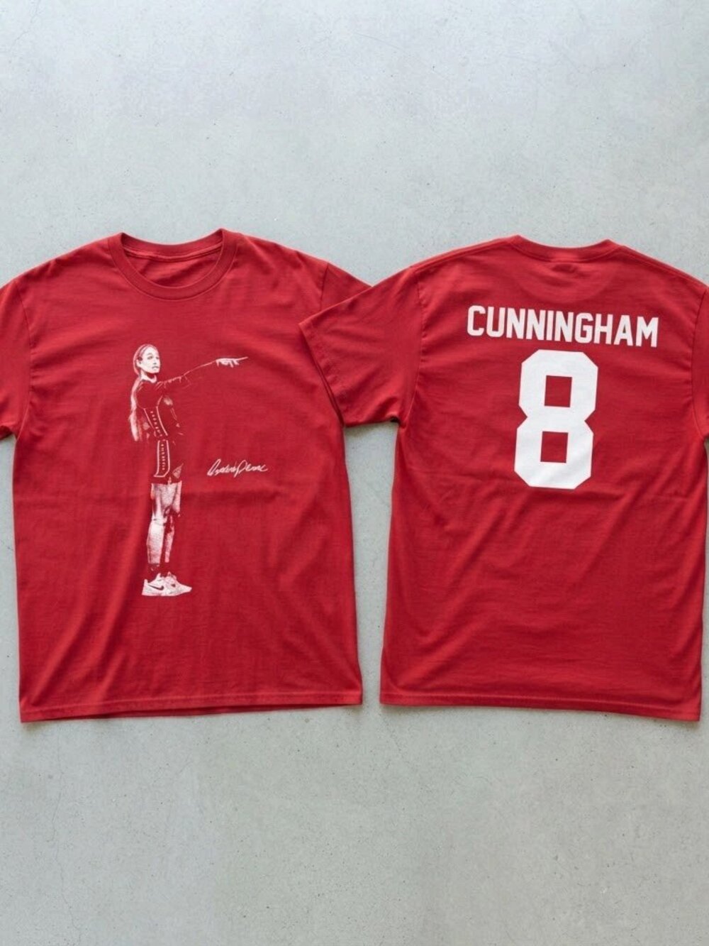 Sophie Cunningham Spicy 8 Basketball Comfort Colors 2-Sided Shirt